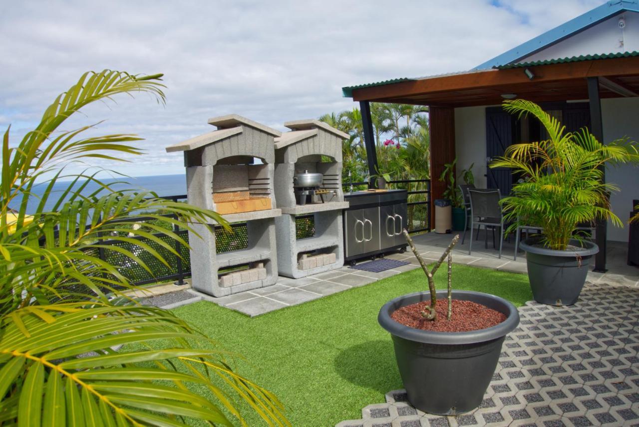 Ka Hema - Maison Entiere Avec Jacuzzi Et Vue Sur Mer Saint-Joseph Dış mekan fotoğraf