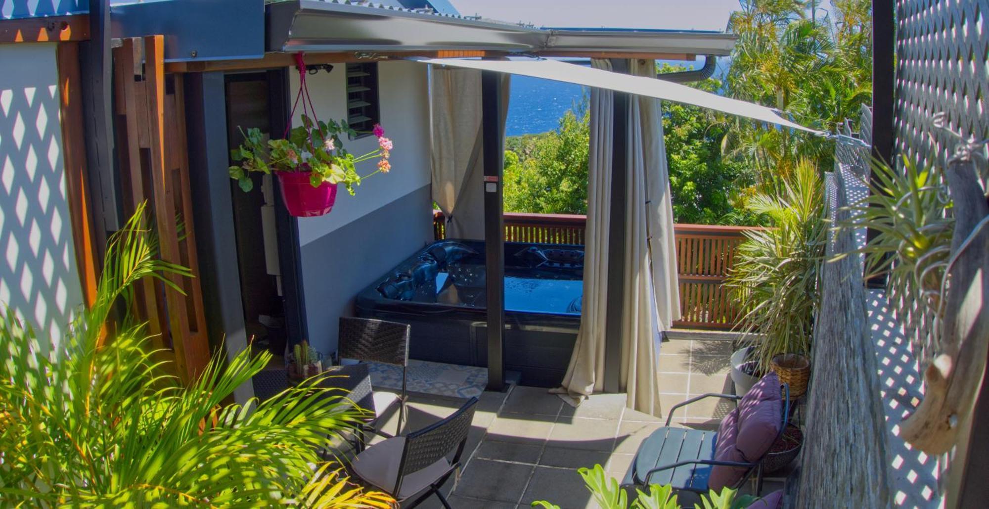 Ka Hema - Maison Entiere Avec Jacuzzi Et Vue Sur Mer Saint-Joseph Dış mekan fotoğraf